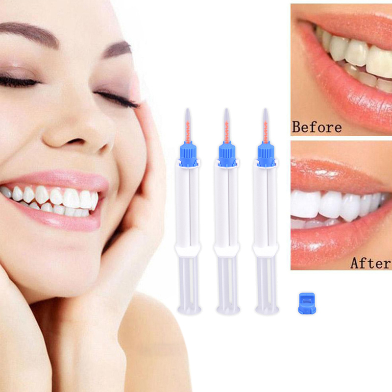 Teeth Whitening Gel Peroxide - Dental Clinic Dual Barrier Syringe Teeth