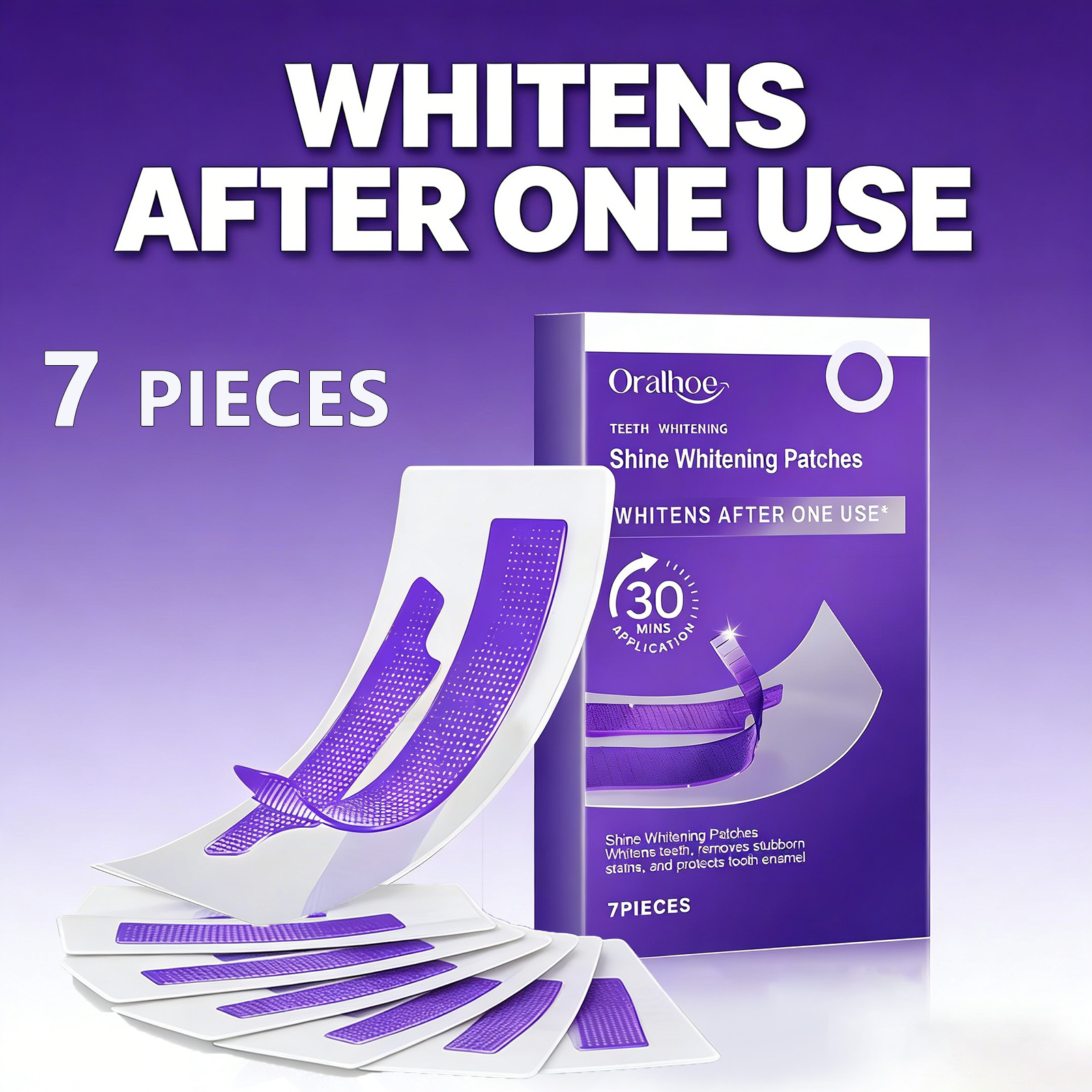Teeth Whitening Retainer - Purple Teeth Whitening Strips – Remove