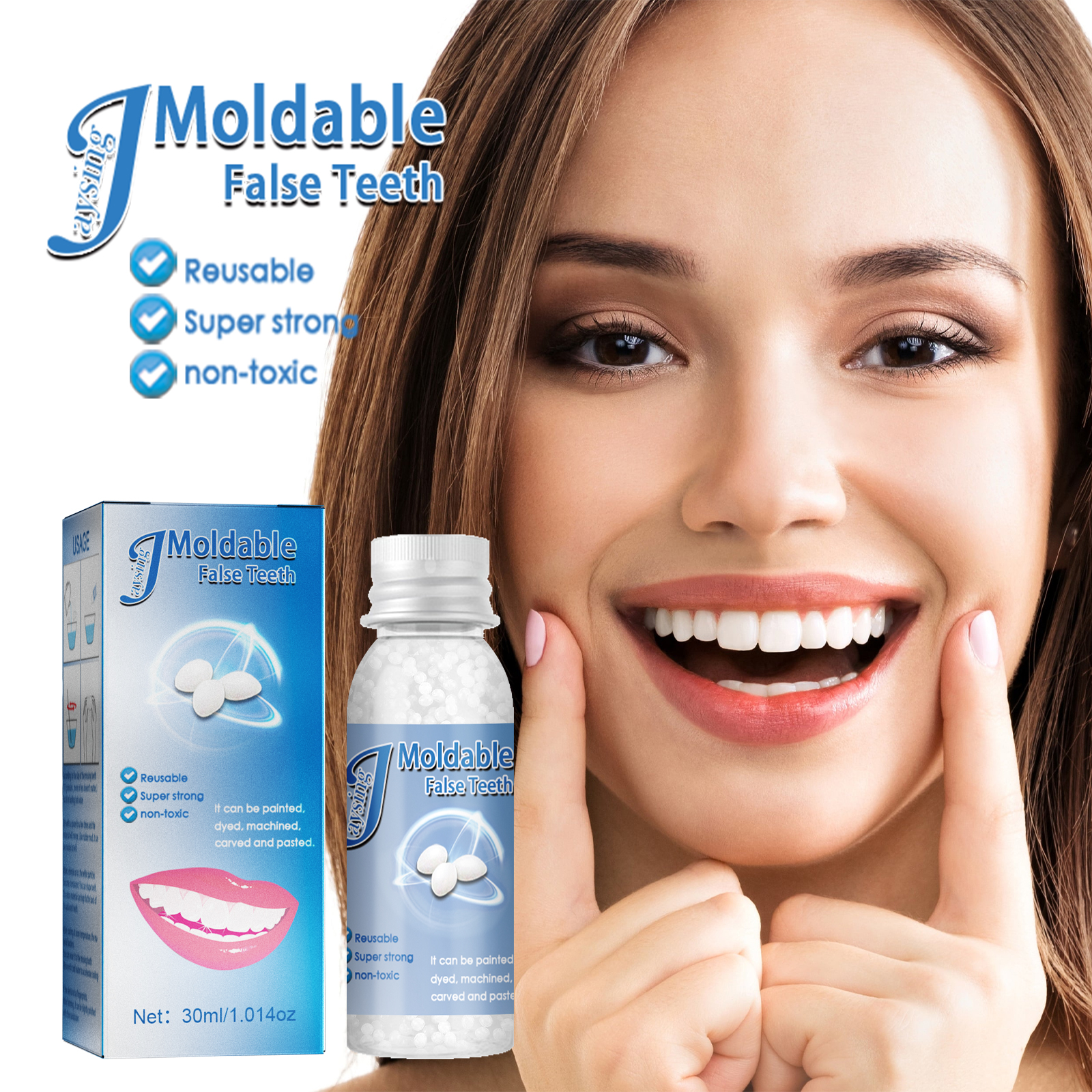 Teeth Whitening Uv Kit - Tooth Repair Glue Shapeable Teeth Gaps