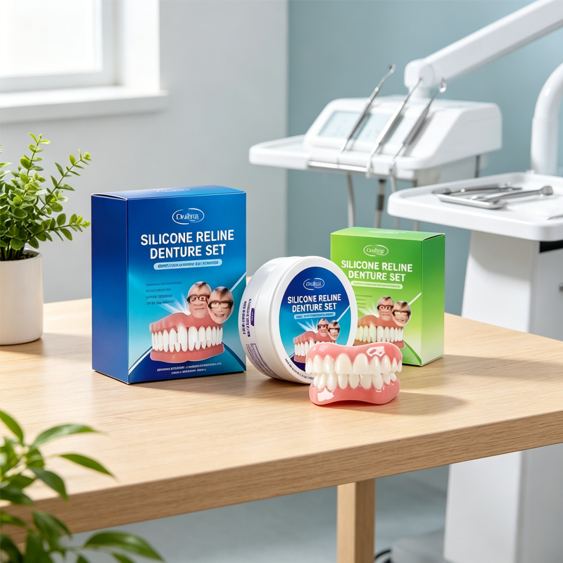 Teeth Whitening Uv Kit - Temporary Denture Silicone Reline Kit Upper