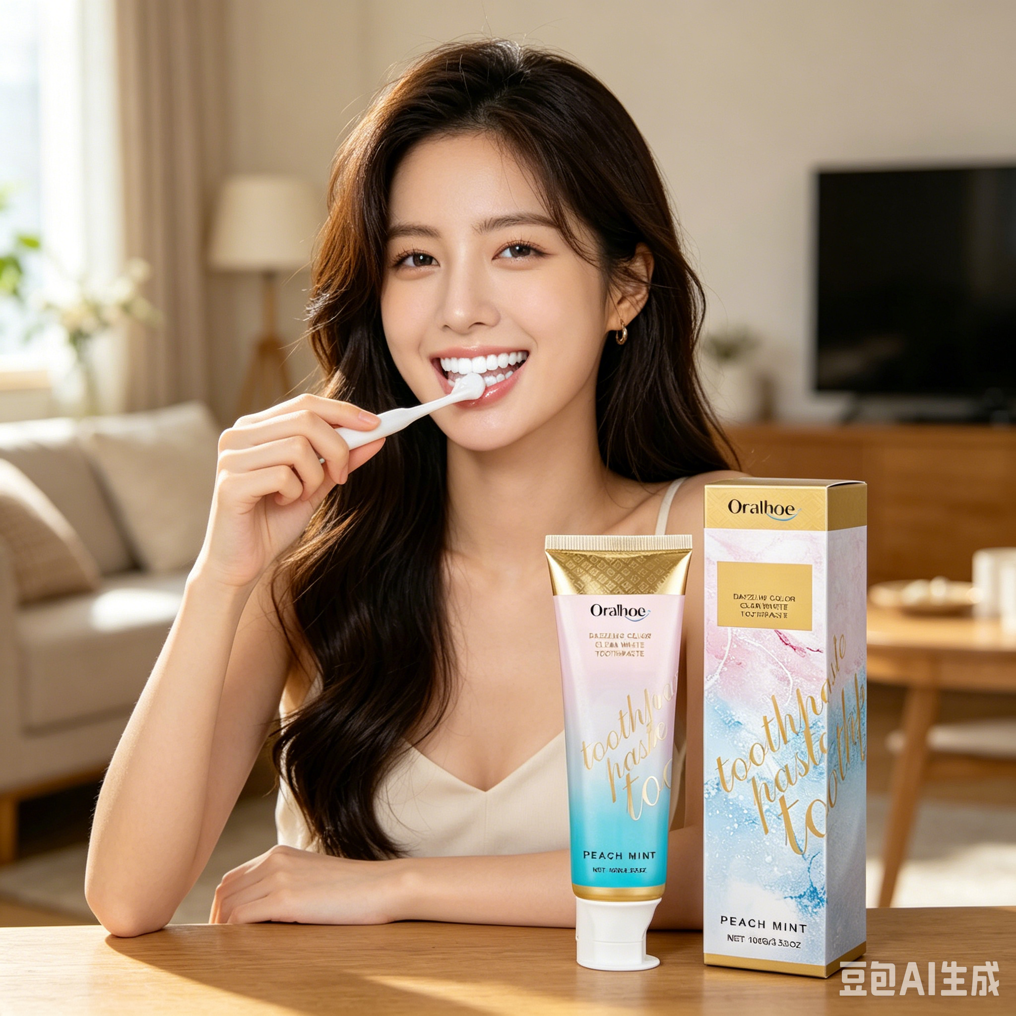 Teeth Whitening Cream - ORALHOE Natural Formula Brighten Toothpaste Powerful