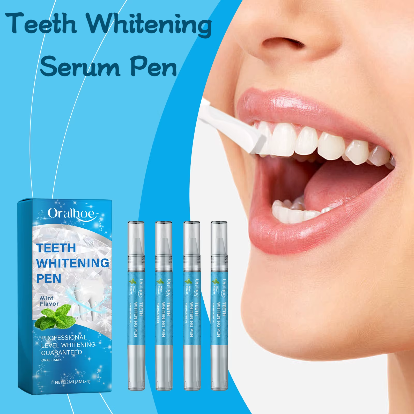 Whitening Pen Bleach - Oralhoe 12ml Teeth Whitening Pen Serum