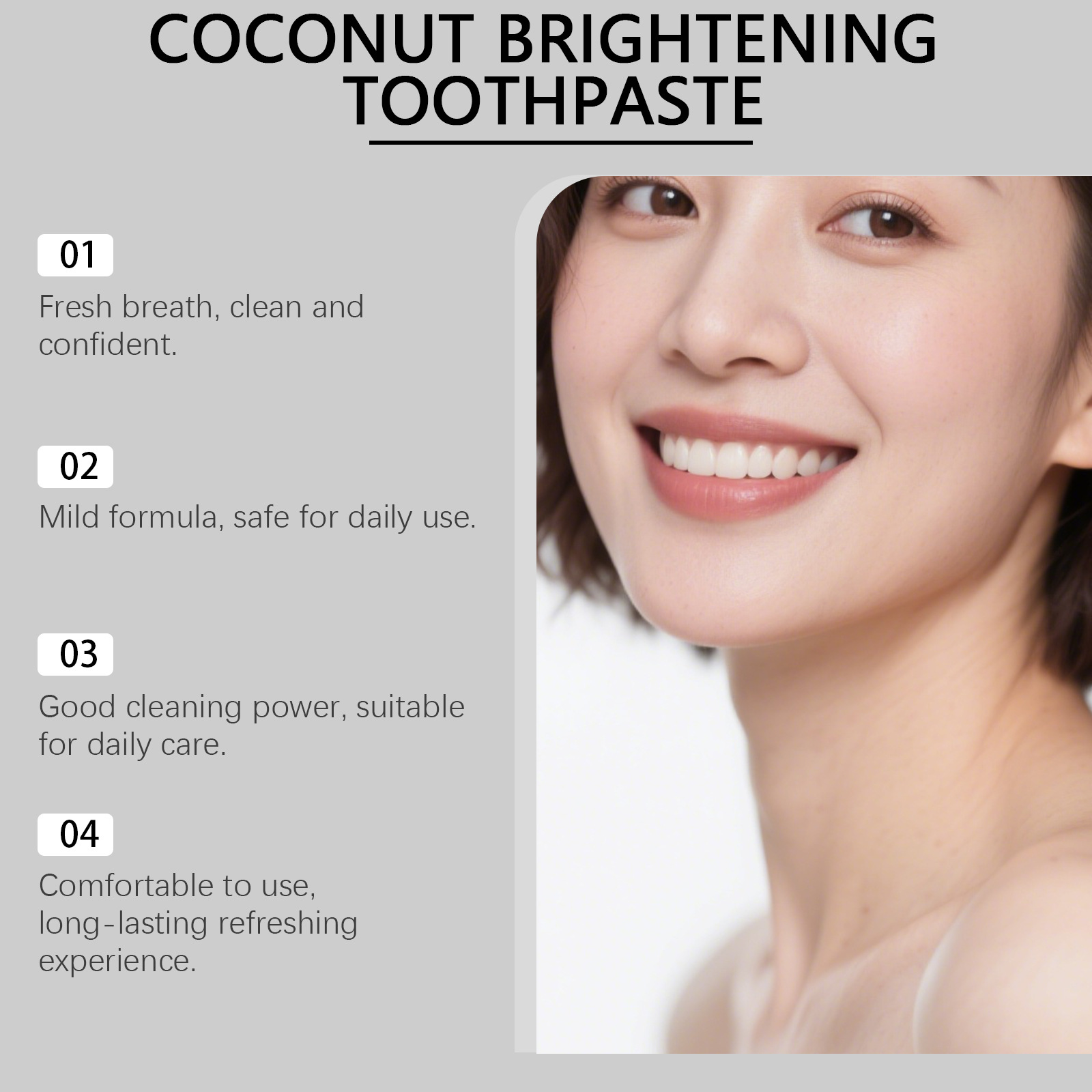 Oralhoe Coconut Toothpaste wit - Teeth Whitening Cream ulasan dan harga