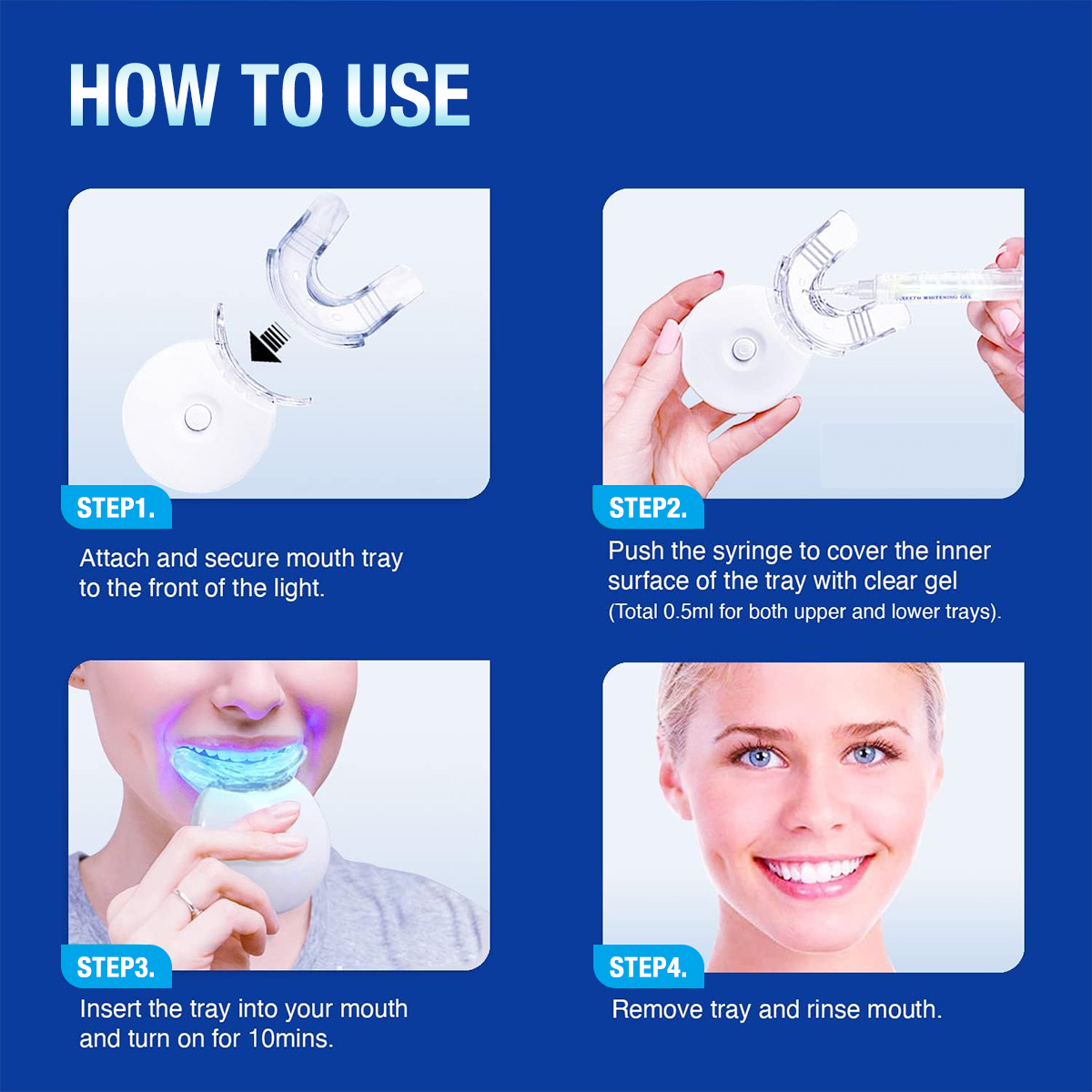Teeth Whitening Kit - 5X LED L - Teeth Whitening From Home ulasan dan harga