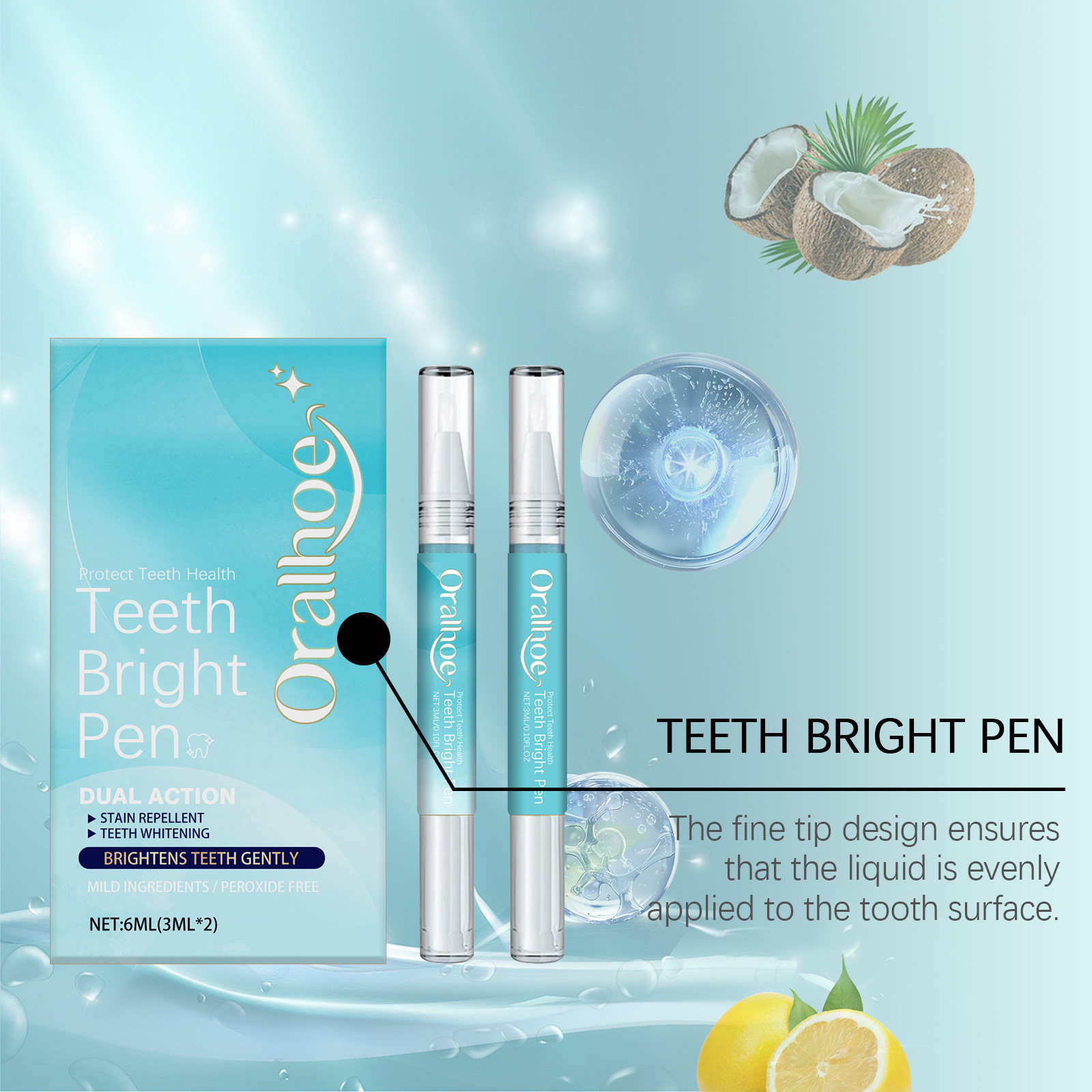 Oralhoe 6ml Brightening Teeth  - Whitening Pen Bleach ulasan dan harga