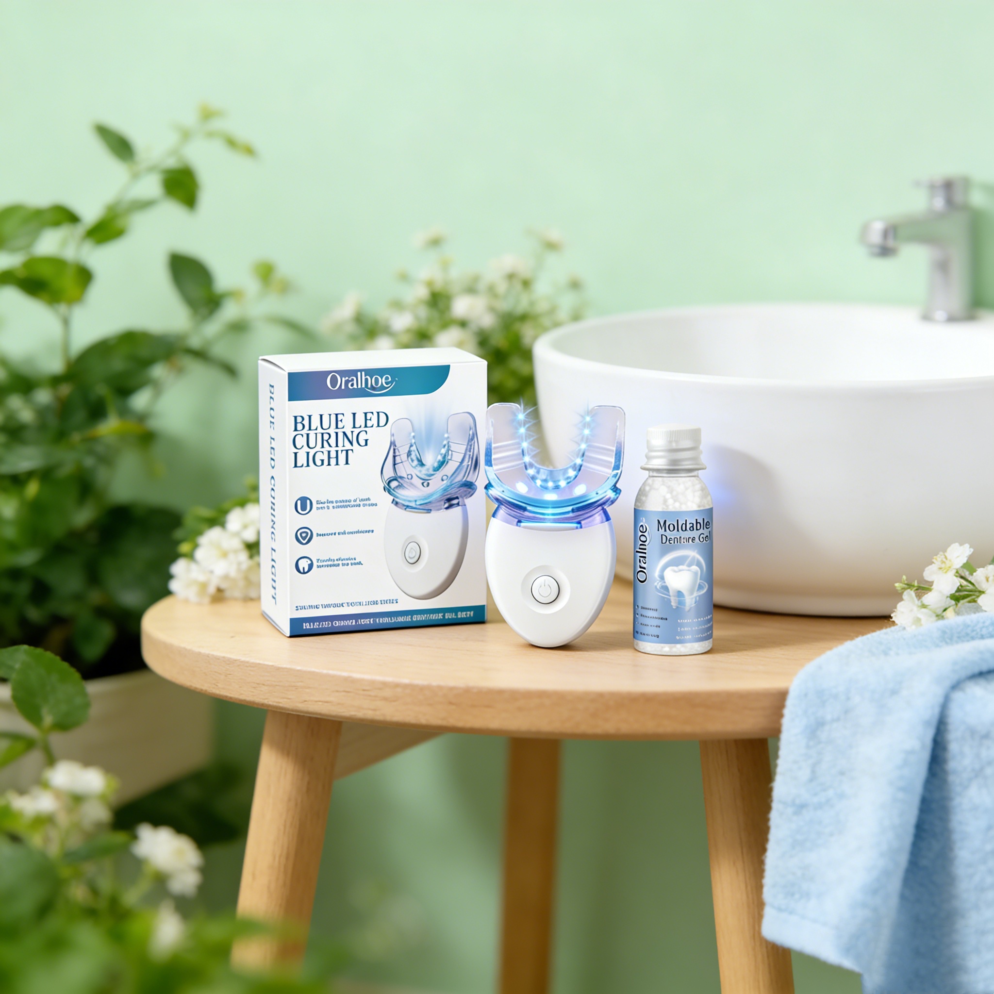 Oralhoe Dental Care Kit Produc - Teeth Whitening Uv Kit ulasan dan harga