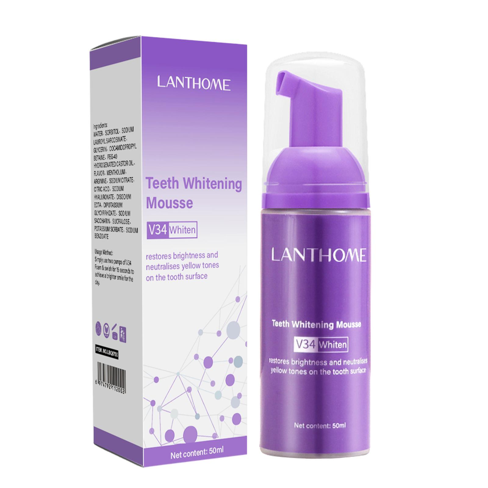 V34 Mousse Teeth Cleaning Toot - Teeth Whitening Cream ulasan dan harga