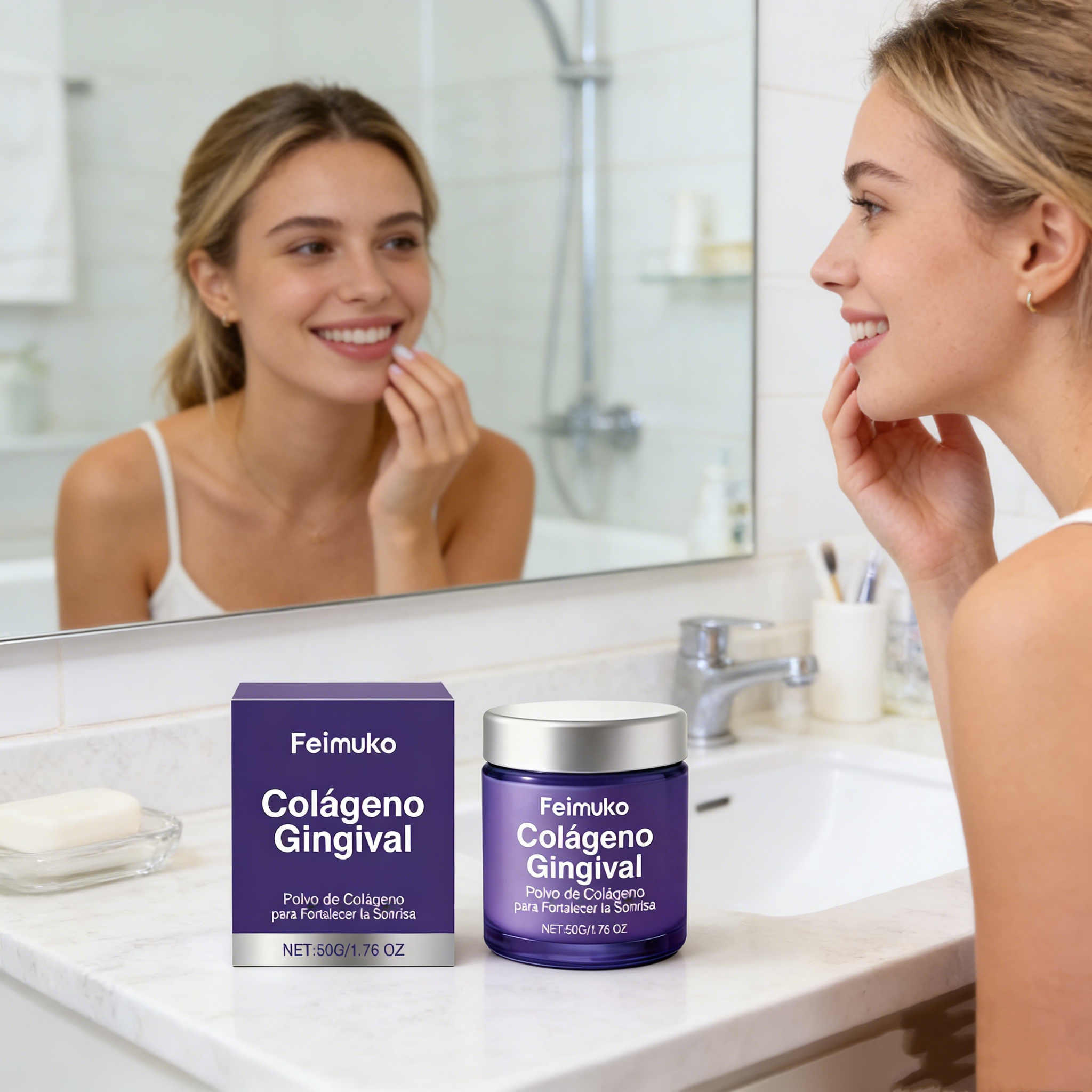 Collagen Teeth Cleaning Powder - Teeth Whitening From Home ulasan dan harga