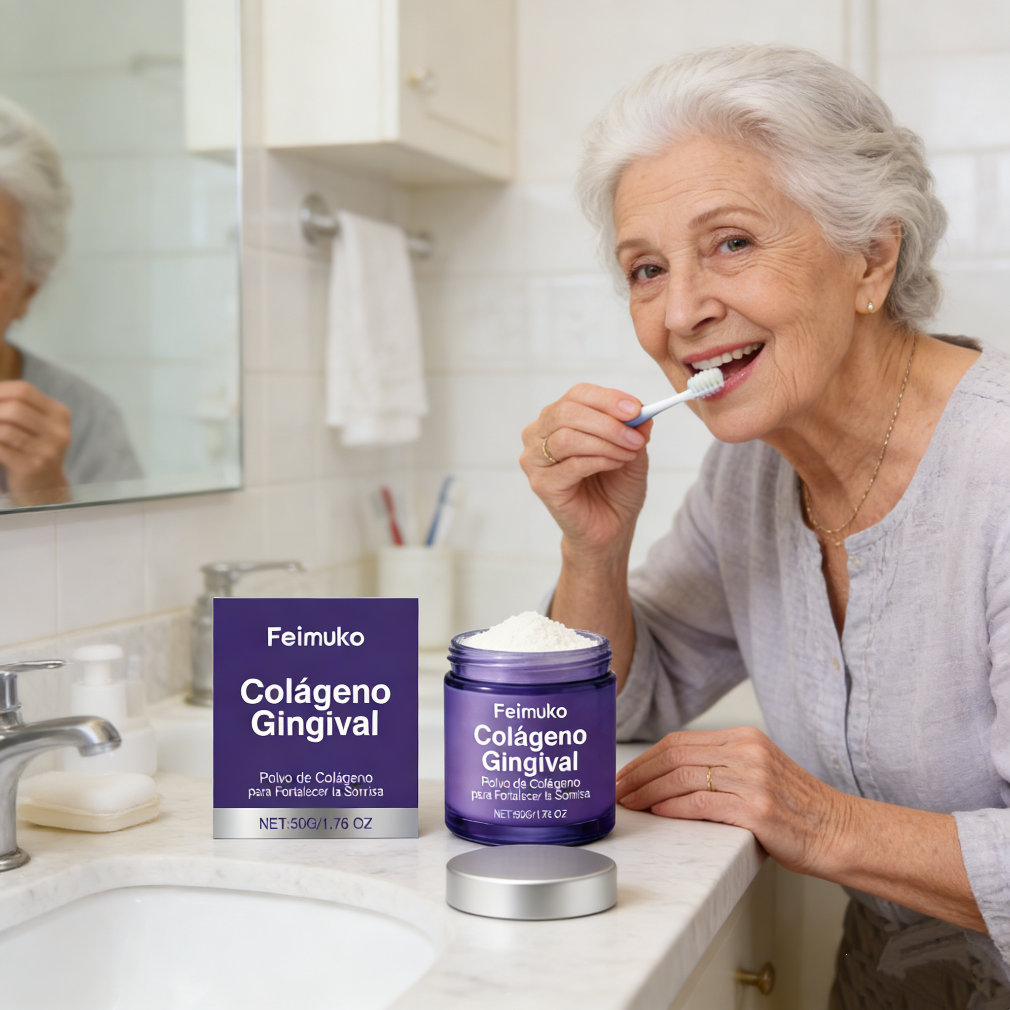 Collagen Teeth Cleaning Powder - Teeth Whitening From Home ulasan dan harga