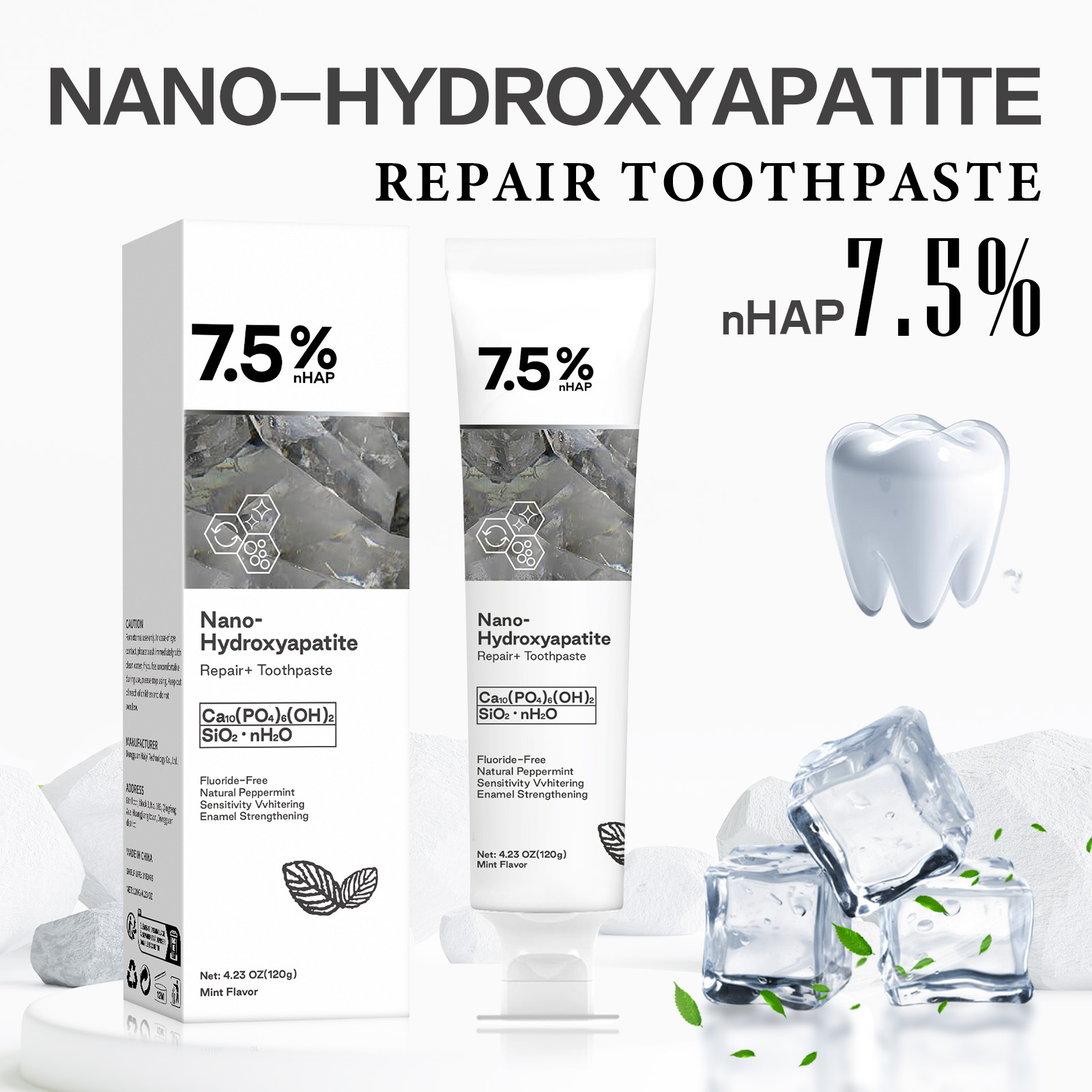 Nano Hydroxyapatite Toothpaste - Teeth Whitening Cream ulasan dan harga