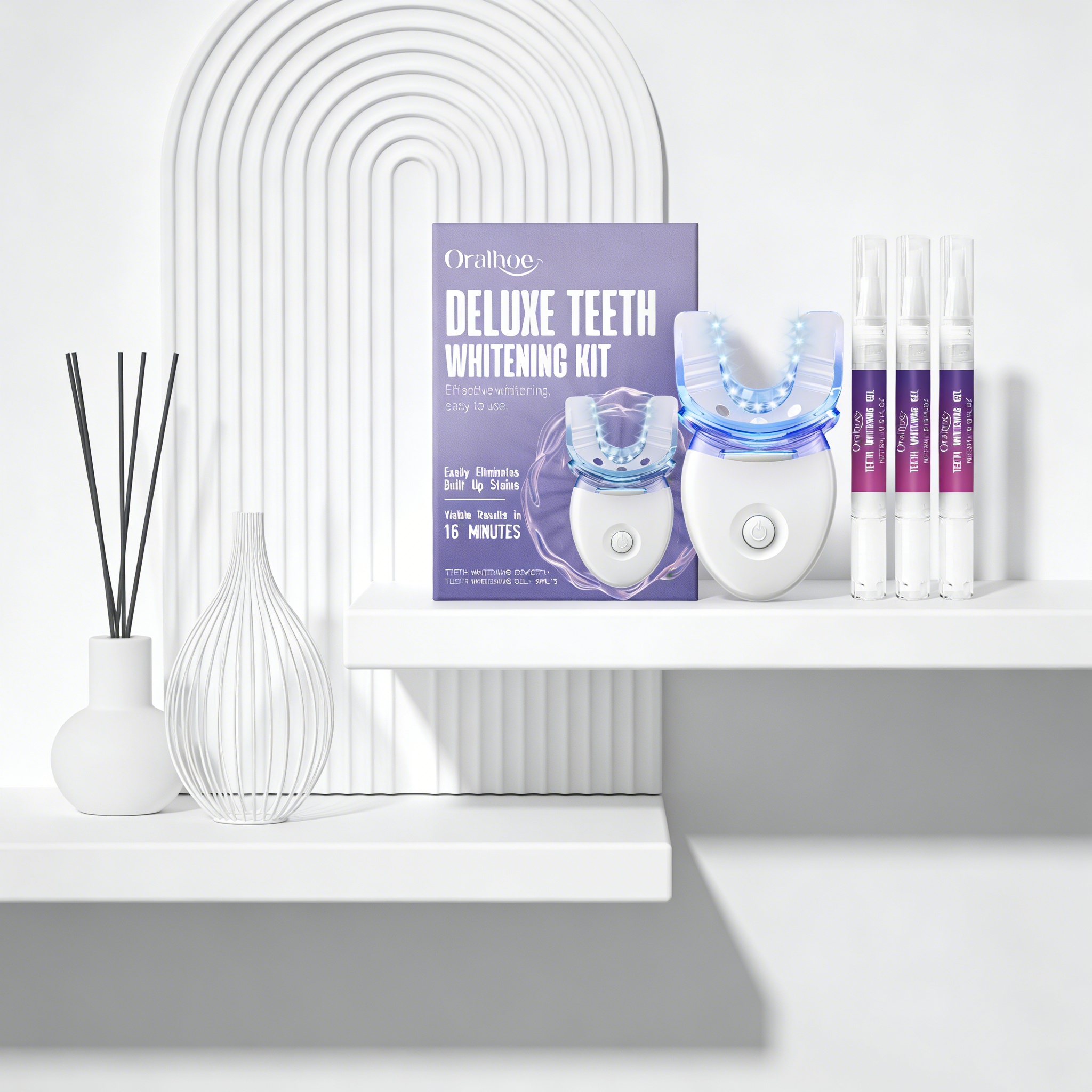 Oralhoe Teeth Care Set Oral Hy - Teeth Whitening Uv Kit ulasan dan harga