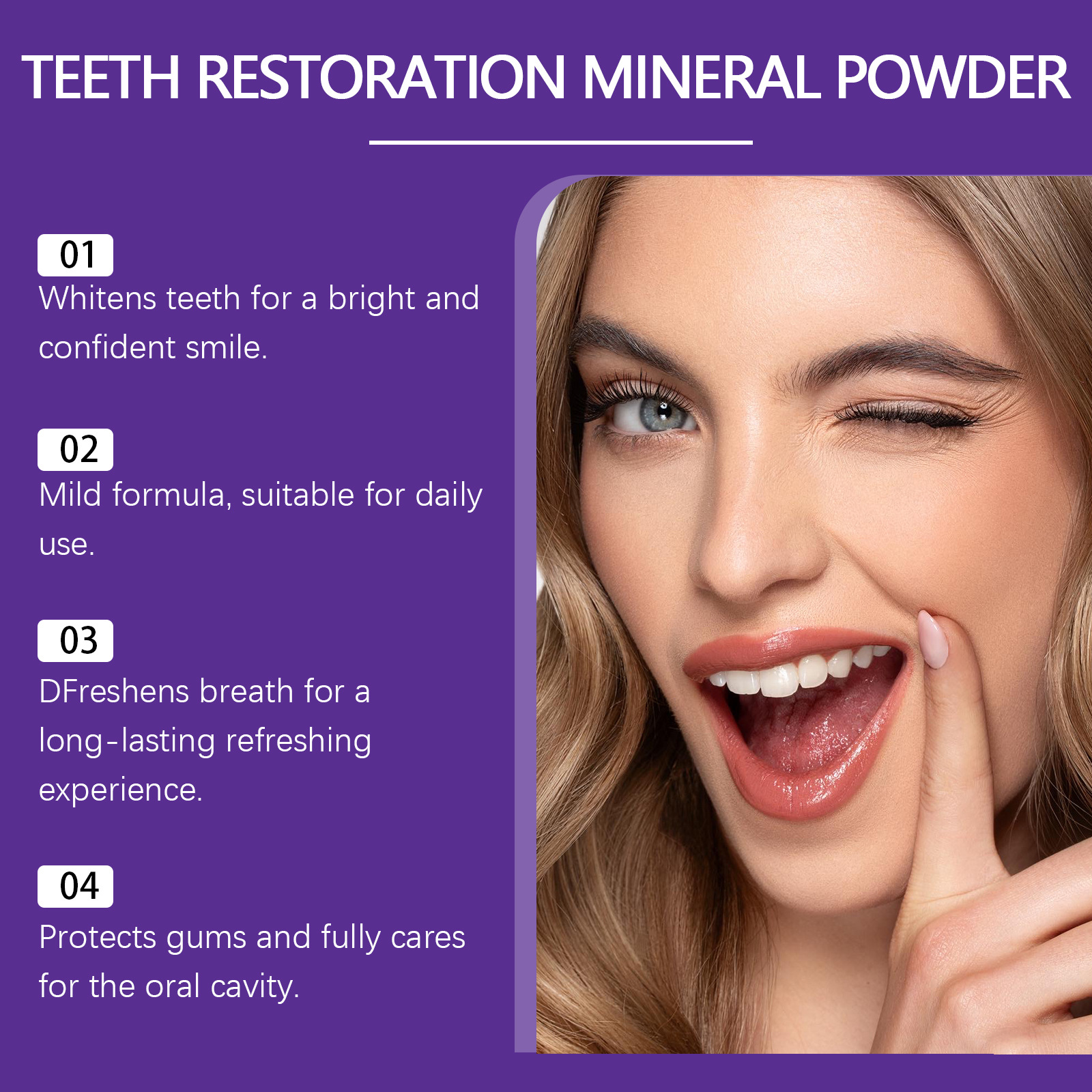 Teeth Restoration Mineral Powd - Teeth Whitening From Home ulasan dan harga