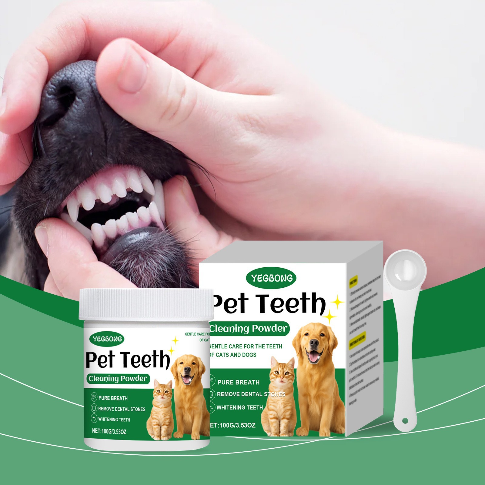 Pet Teeth Cleaning Powder Redu - Teeth Whitening From Home ulasan dan harga