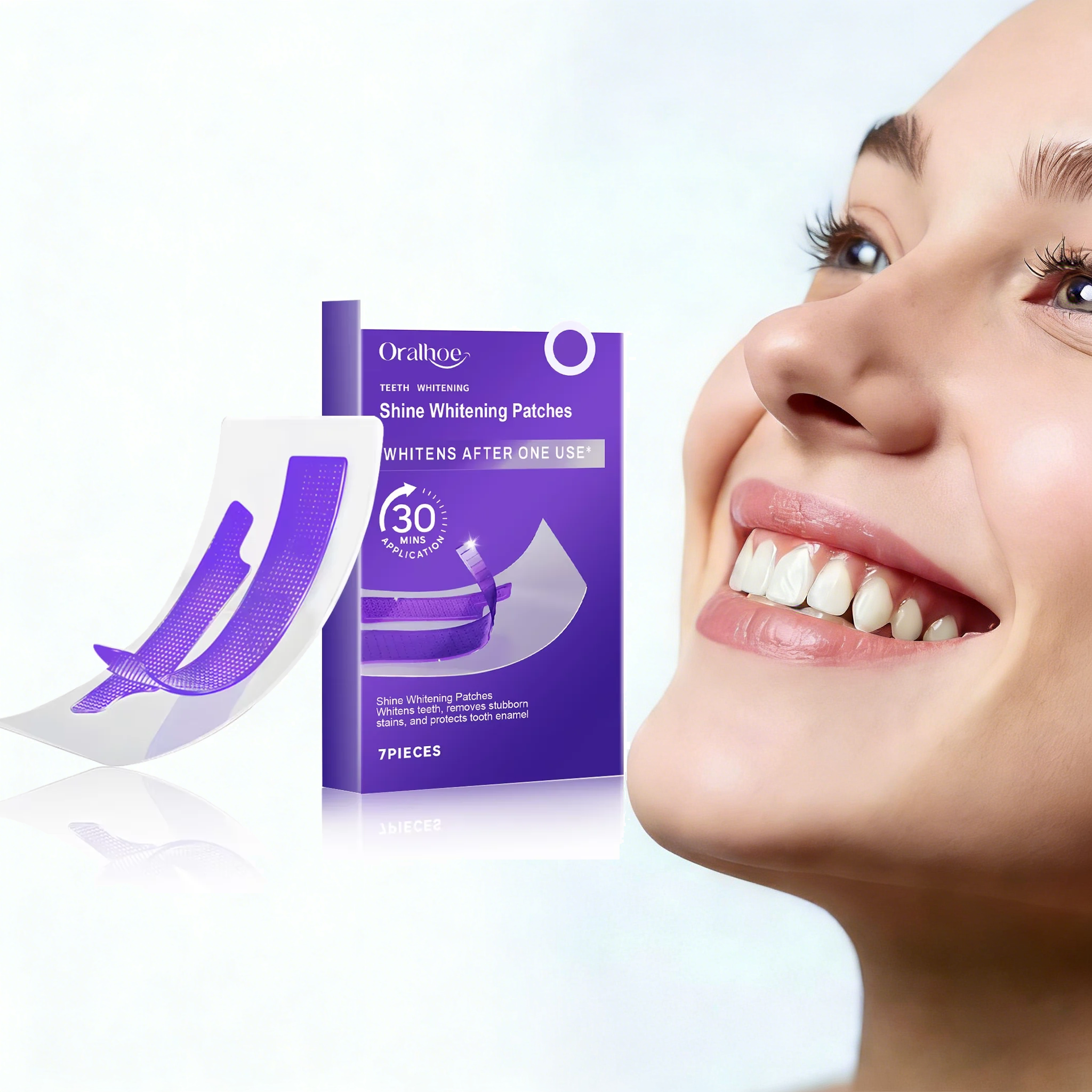 Purple Teeth Whitening Strips  - Teeth Whitening Retainer ulasan dan harga
