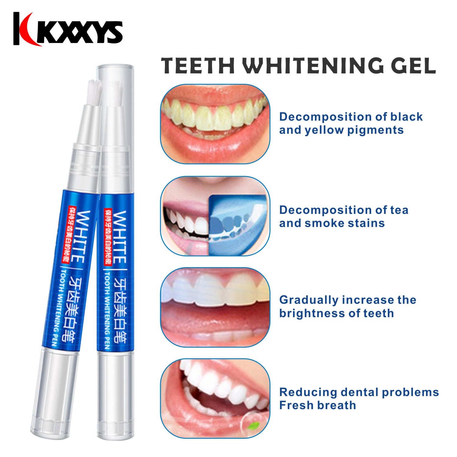 2pcs*3ml Popular White Teeth W - Whitening Pen Bleach ulasan dan harga