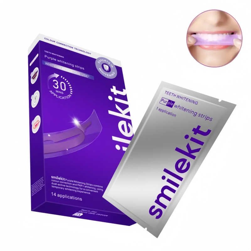 14 Pairs Purple Dental Strips  - Teeth Whitening Retainer ulasan dan harga