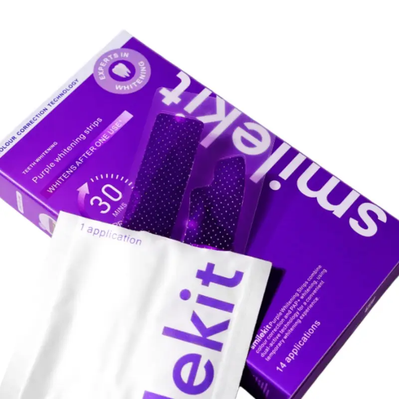 14 Pairs Purple Dental Strips  - Teeth Whitening Retainer ulasan dan harga