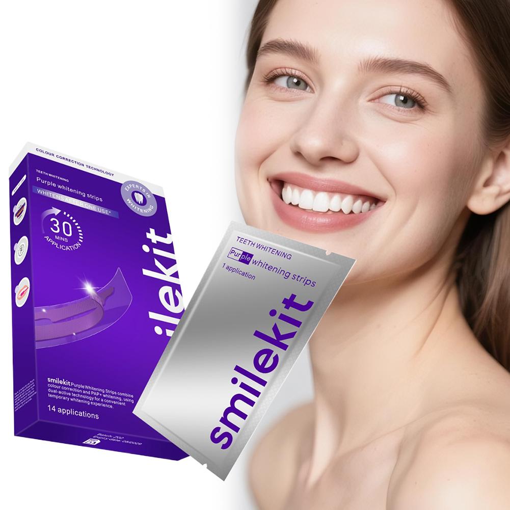 42Pairs Purple Teeth Whitening - Teeth Whitening Retainer ulasan dan harga