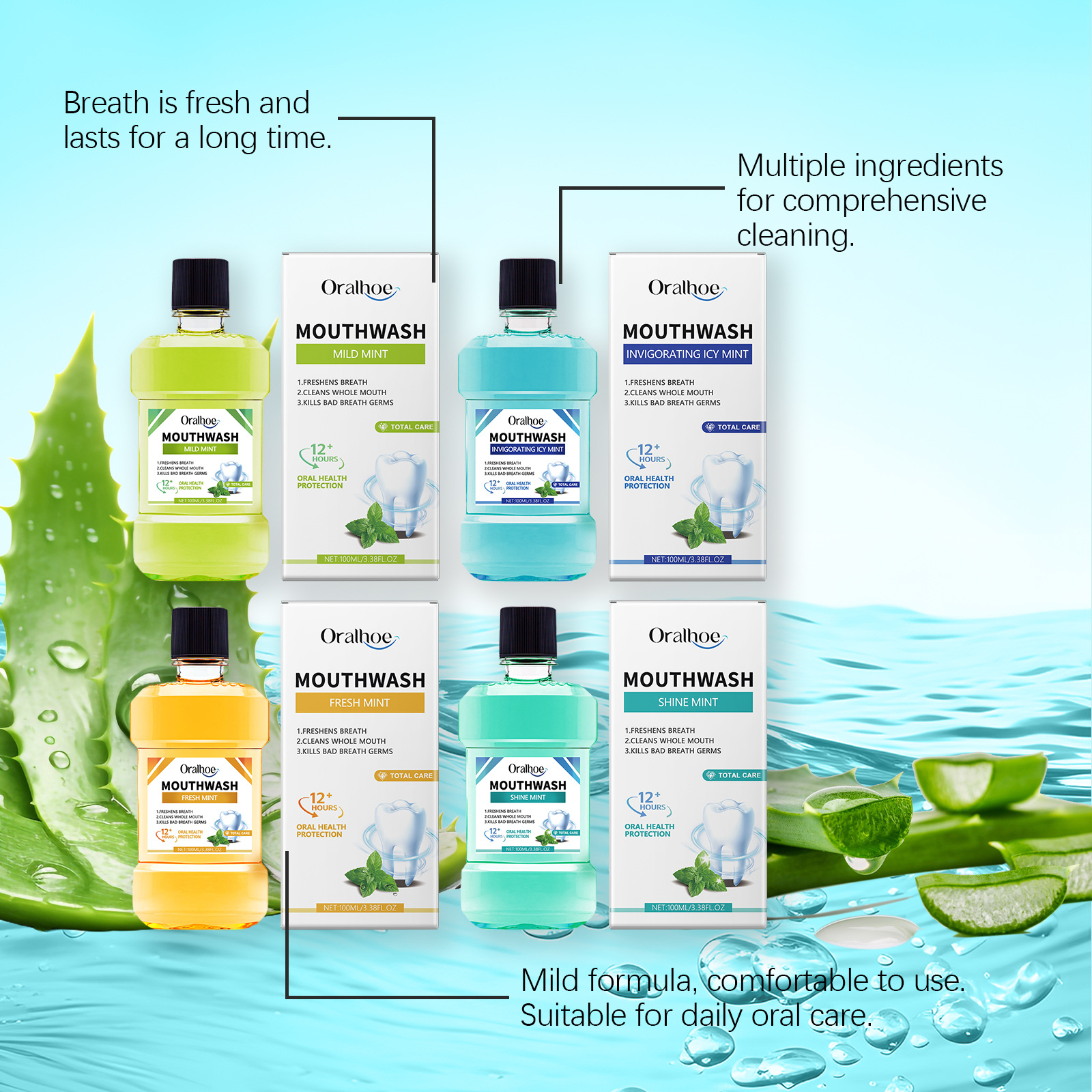 Fresh Breath Mouthwash Remove  - Teeth Whitening And Stain Removal ulasan dan harga