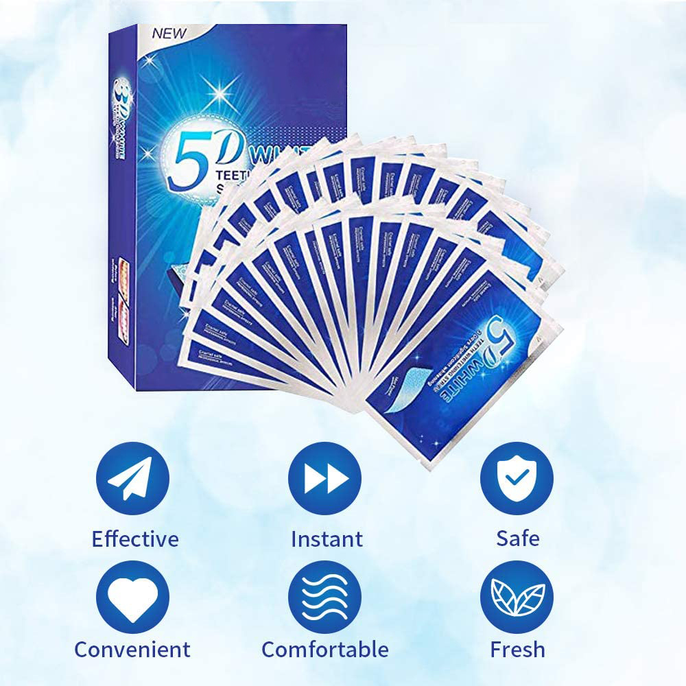 5D White Teeth Whitening Strip - Teeth Whitening Express ulasan dan harga