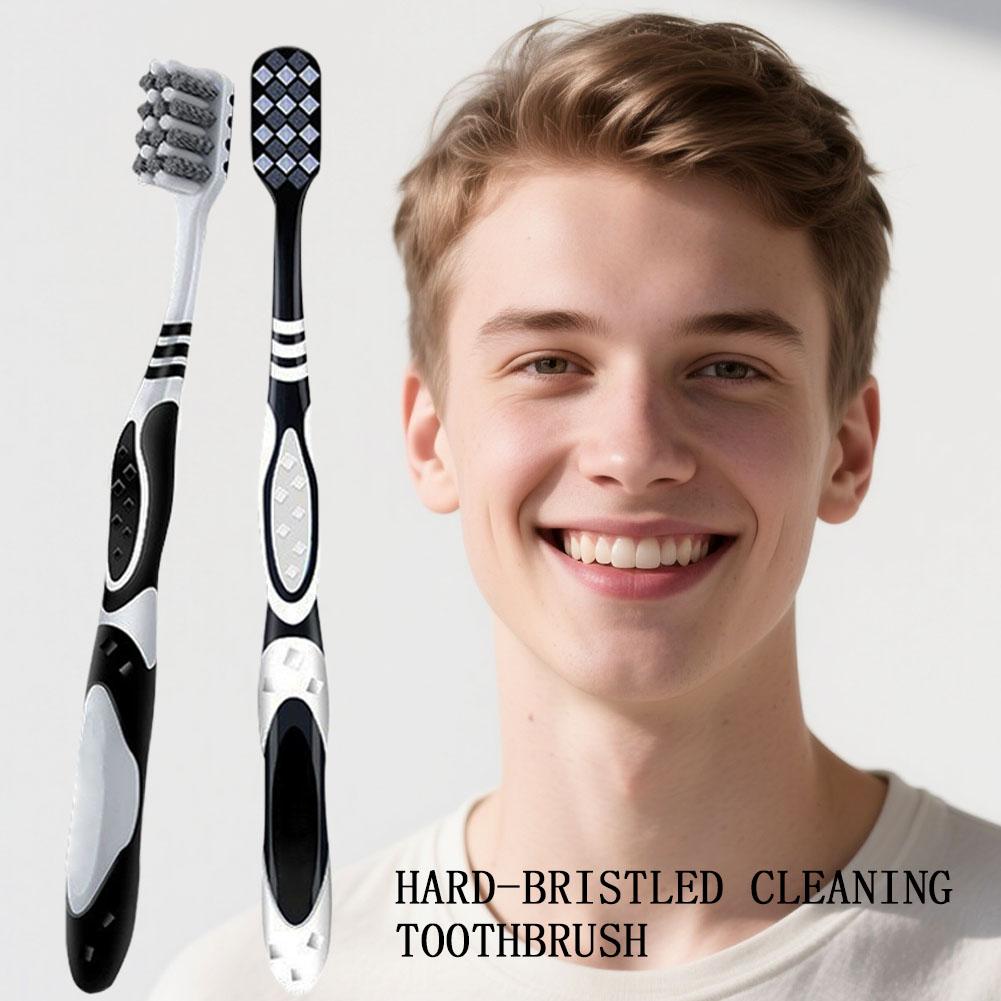 2PCS Hard Bristle Toothbrush D - Teeth Whitening And Stain Removal ulasan dan harga