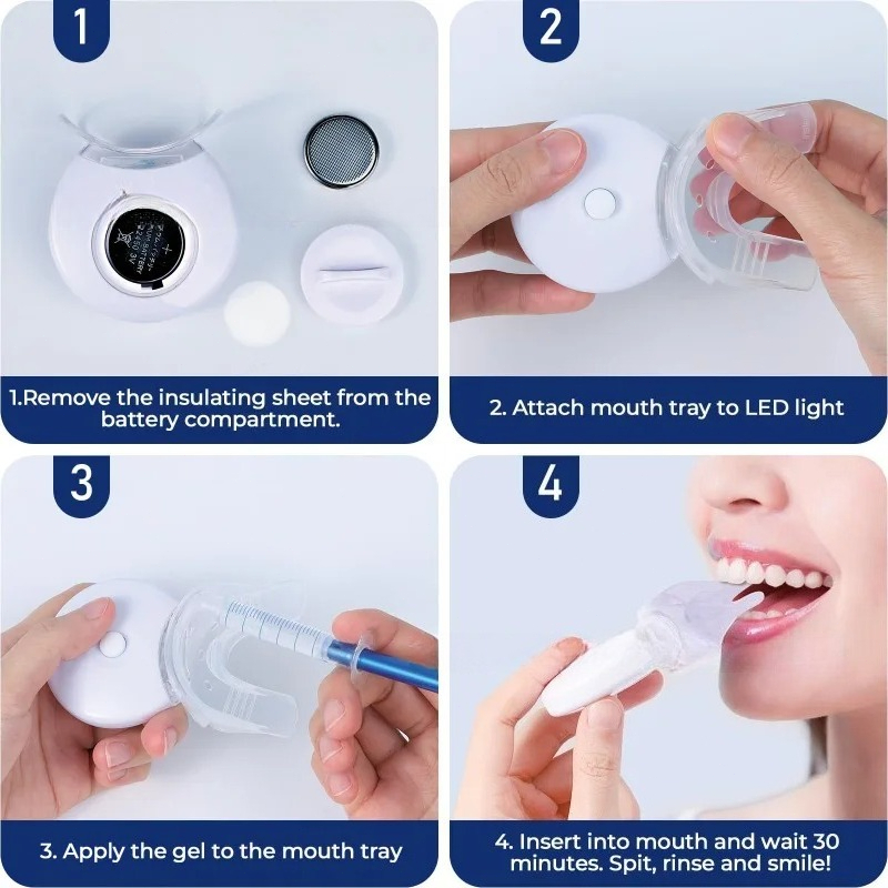 1 Set Clean Oral Cavity Teeth  - Teeth Whitening Uv Kit ulasan dan harga
