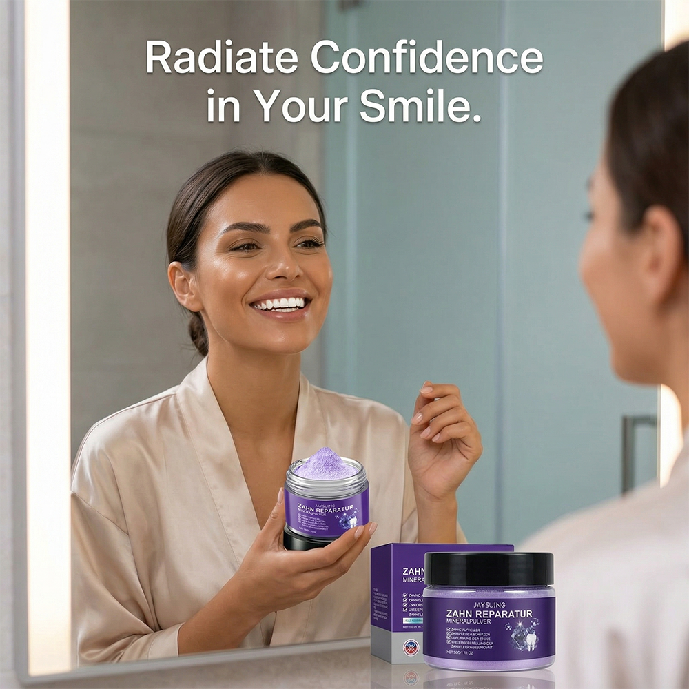 Purple Tooth Powder Teeth Whit - Teeth Whitening And Stain Removal ulasan dan harga