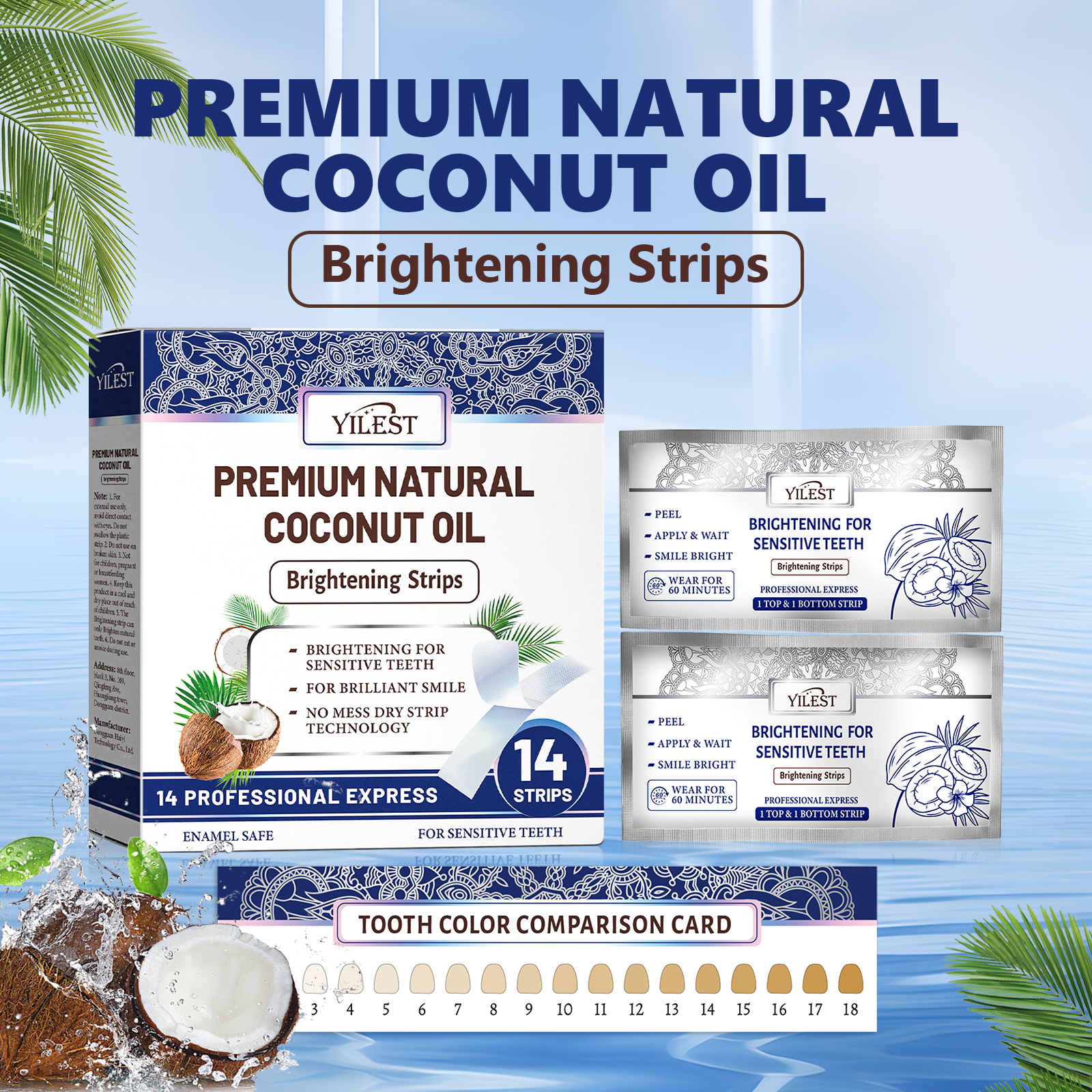 Teeth Whitening Strips 14pcs C - Teeth Whitening Retainer ulasan dan harga